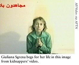 Captors release video of kidnapped Italian journalist - Committee ...