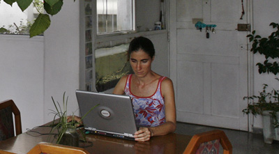 Yoani Sánchez at home in Cuba. (Reuters)