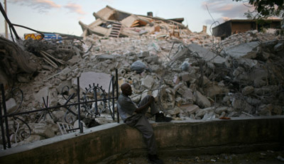 Destruction in Port-au-Prince. (AP/Rodrigo Abd)