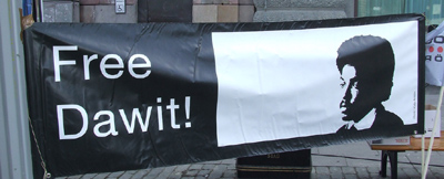 A banner in Gothenburg, Sweden. (Petra Jankov Picha)
