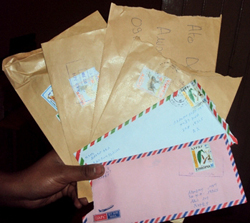 Tampered mail sent to the Awramba Times.