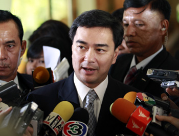 Abhisit's government faces many questions about the unrest, along with concerns about a press crackdown. (Reuters/Sukree Sukplang)