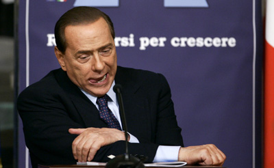 Berlusconi finds a wiretap bill more difficult to pass than expected. (AP/Riccardo De Luca)