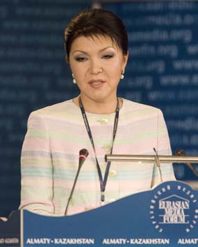 Dariga Nazarbayeva is a powerful figure in Kazakh television. (Reuters/Shamil Zhumatov)