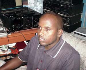 Abdullahi Omar Gedi in the studio. (Radio Daljir)