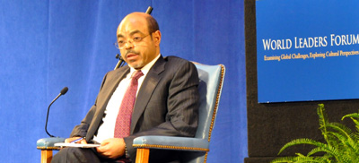 Choice is important, Zenawi says. But editors back home are not always free to make their own choices.