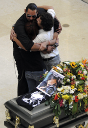 Santiago's funeral. (Reuters)