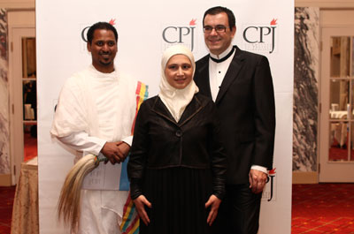 Dawit Kebede, Nadira Isayeva and Laureano Márquez (Getty/Michael Nagle)