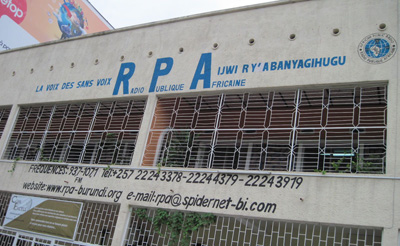 'The media is now considered part of the opposition,' a civil society leader told CPJ. Seen here is 'opposition' station Radio Publique Africaine, in Bujumbura. (CPJ)