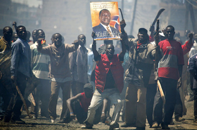 Post-election violence killed some 1,200 people in Kenya after 2007 elections, when opposition supporters accused incumbent President Mwai Kibaki and his supporters of election rigging. (Reuters)