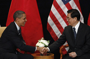 Obama and Hu in 2010. (Reuters)