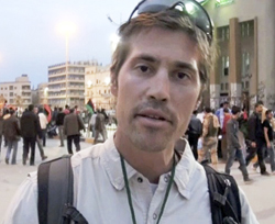 Foley reporting in Benghazi, Libya. (AP/GlobalPost)