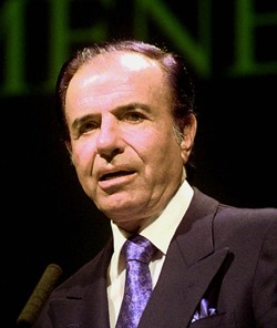 Carlos Saúl Menem, el ex Presidente de Argentina. (AP)