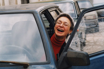 Anna Politkovskaya emerges as a woman of humor in a new documentary. (AP)