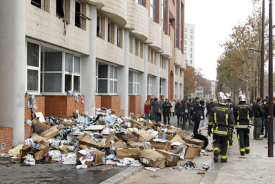 The Paris offices of the satirical magazine Charlie Hebdo. (Reuters/Benoit Tessier)