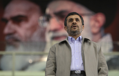 Iranian president Mahmoud Ahmadinejad's government is the most repressive: 42 journalists are behind bars. (AP)