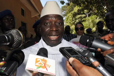 Gambian President Yahya Jammeh has reportedly asked for U.N. assistance to investigate the case of a missing journalist. (AFP/Seyllou)