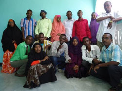 The staff of Codka Nabadda (Voice of Peace). (Somalia Report)