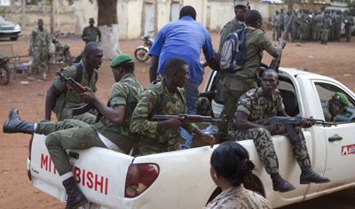 Soldiers loyal to junta leader Amadou Sanogo have attacked and threatened several journalists in the days following the coup. (AP/Rebecca Blackwell)