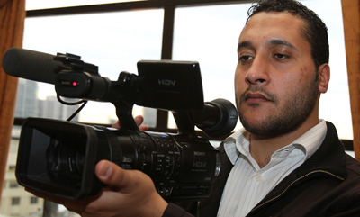 Lebanese cameraman Ali Shaaban was killed in Syria today. (AFP/Anwar Amro)