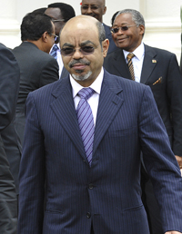 Rumors abound about the health and whereabouts of Ethiopian Prime Minister Meles Zenawi. (AFP/Simon Maina)