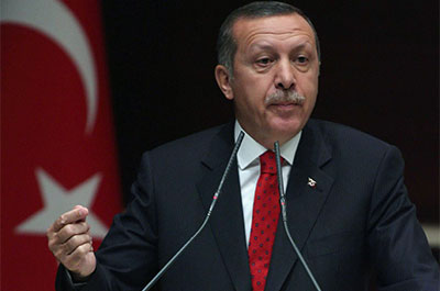 Turkish Prime Minister Recep Tayyip Erdoğan instructed the country's journalists not to cover soldiers' deaths or other news related to the conflict with Kurd separatists. (AP)