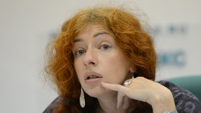 Tanya Lokshina announced today that she has received threatening text messages. (AFP/Natalia Kolesnikova)