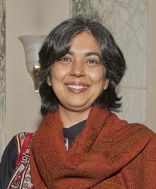 Haroon at CPJ's 2011 award ceremony. (Barbara Nitke)