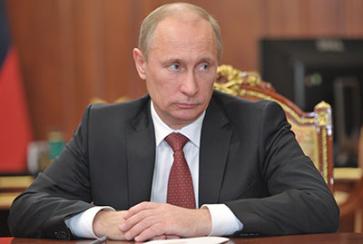 Russian President Vladimir Putin is signaling a intensified crackdown on human rights organizations. (AP/RIA-Novosti, Alexei Nikolsky)