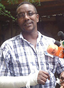 Mohamed Ahmed Jama is attacked in April, imprisoned in July. (Hubaal Media Network)