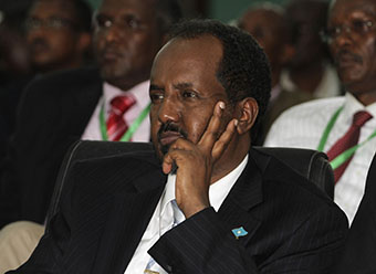 Le président somalien Hassan Sheikh Mohamoud a demande a demandé à la communauté internationale d'avoir foi en la justice de son pays. (Reuters/Omar Faruk)