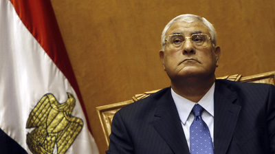 Egypt's interim president, Adly Mansour. (Reuters/Amr Abdallah Dalsh)