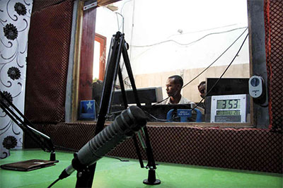 Radio Shabelle was forced out of these offices on Saturday. (NPR)