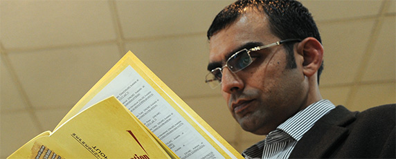 Pakistani investigative journalist Umar Cheema has exposed corruption in Parliament. (AFP/Aamir Qu)