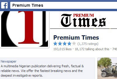For two months, editors were blocked from posting Premium Times' links on the outlet's Facebook page. (Facebook)