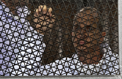 Al-Jazeera journalist Peter Greste is in prison in Egypt on charges of supporting the Muslim Brotherhood. (AFP/Khaled Desouki)