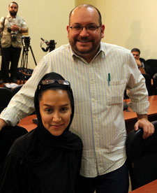 Jason Rezaian and Yeganeh Salehi (AFP)