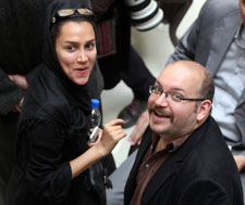 Jason Rezaian and his wife, Yeganeh Salehi, who was arrested with him but since freed. (AP Photo/Vahid Salemi)