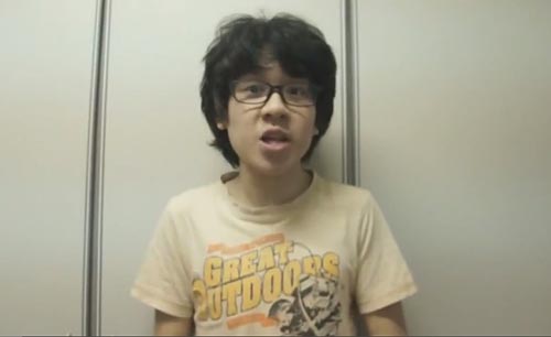 Amos Yee, a teenage blogger in Singapore, was arrested on Sunday. Here, a still from a video he posted on YouTube in which he criticized Lee Kuan Yew. (YouTube/Boomerang Dog)