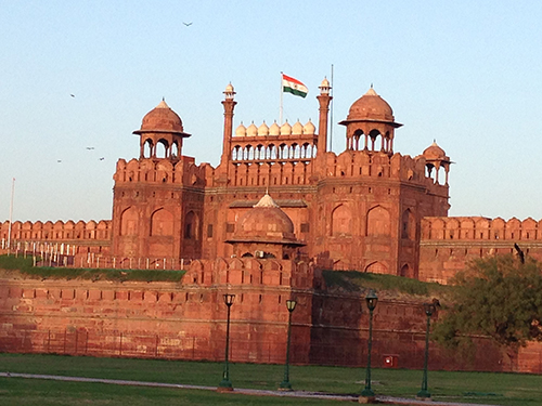 The Red Fort in Delhi, where India's Prime Minister delivers his annual speech. (CPJ/Sumit Galhotra)