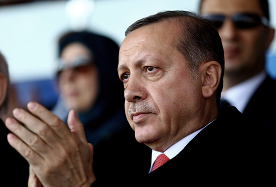 Turkish President Recip Tayyip Erdoğan in Cannakale, Turkey, March 18, 2016 (Photo: Khayan Ozer/Presidential Press Service/AP)