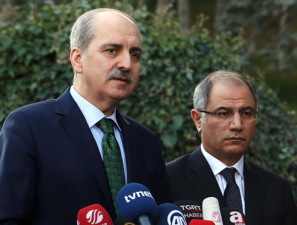 Turkey's deputy Prime Minister Numan Kurtulmuş, pictured in January 2016, said at a news conference this week that the media should be careful while covering sensitive issues. (Adem Altan/AFP)