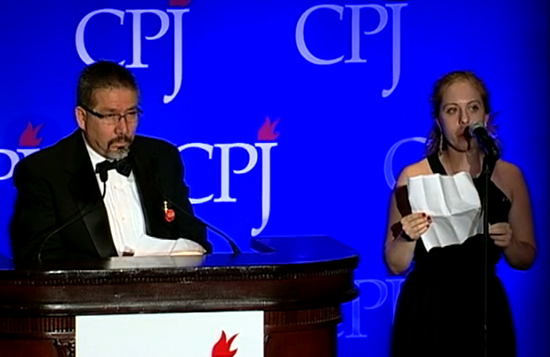 The author interprets Javier Valdez Cárdenas's acceptance speech at the 2011 International Press Freedom Awards in New York. Valdez 'combined the grit of the most battle-hardened reporter with the elegiac soul of a 19th century Romantic poet.' (CPJ)