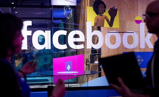 A demo booth at Facebook's annual developer conference in California in April. The social networking platform is launching safety tips for journalists. (AP/Noah Berger)