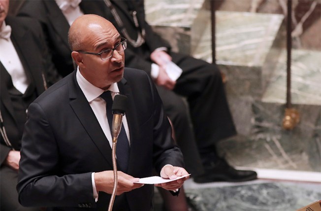Harlem Désir, pictured at France's National Assembly in Paris in July 2016, says he is committed to standing up for journalists in his new role as OSCE Representative on Freedom of the Media. (AFP/Jacques Demarthon)