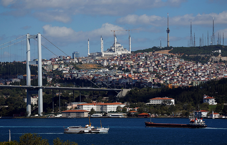 A view of the Bosphorus in Istanbul, Turkey. The body of a Syrian-American journalist living in Istanbul was found yesterday in her apartment.(Reuters/Murad Sezer)