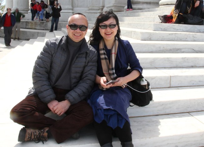 American-Chinese journalist Chen Xiaoping and his wife, Li Huaiping, who went missing in September after Chen ran a series of interviews with a prominent Chinese critic. (Family photo)