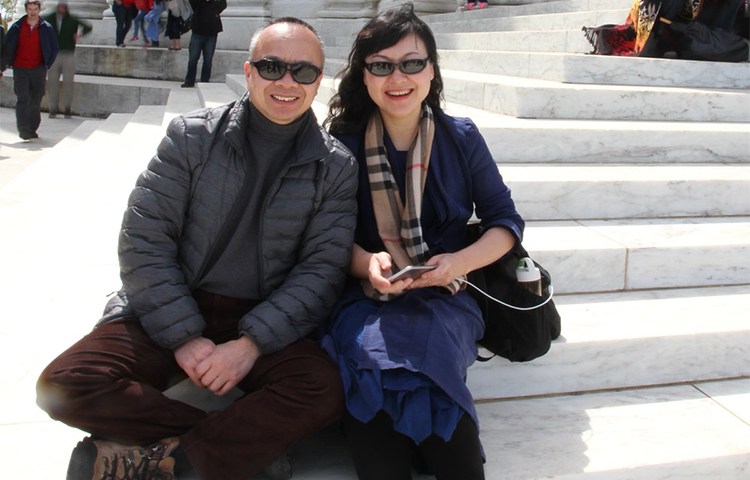 American-Chinese journalist Chen Xiaoping and his wife, Li Huaiping, who went missing in September after Chen ran a series of interviews with a prominent Chinese critic. (Family photo)