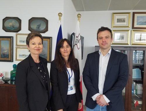 CPJ meets with Marlene Bonnici, Malta's permanent representative. (CPJ)