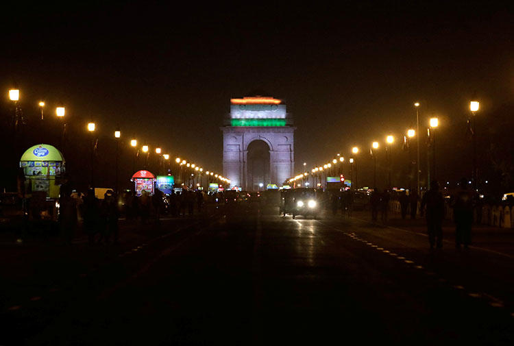 The India Gate war memorial in New Delhi, India in March 2018. India's National Investigation Agency summoned reporter Auqib Javeed to New Delhi for questioning at the agency's headquarters, according to reports. (Reuters/Saumya Khandelwal)